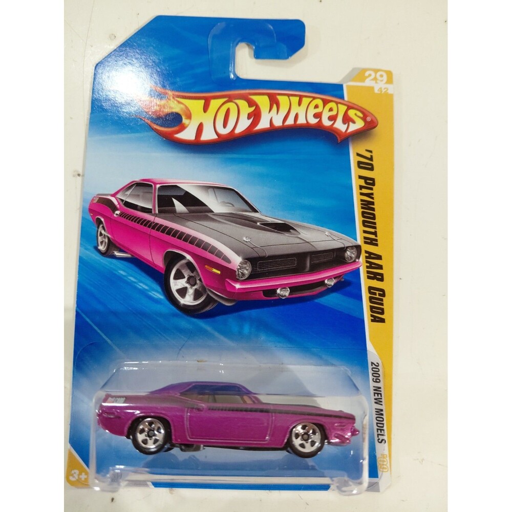 NIP Hot Wheels 2009 New Models 1:64 Die Cast 1970 Plymouth AAR Cuda Muscle Car B